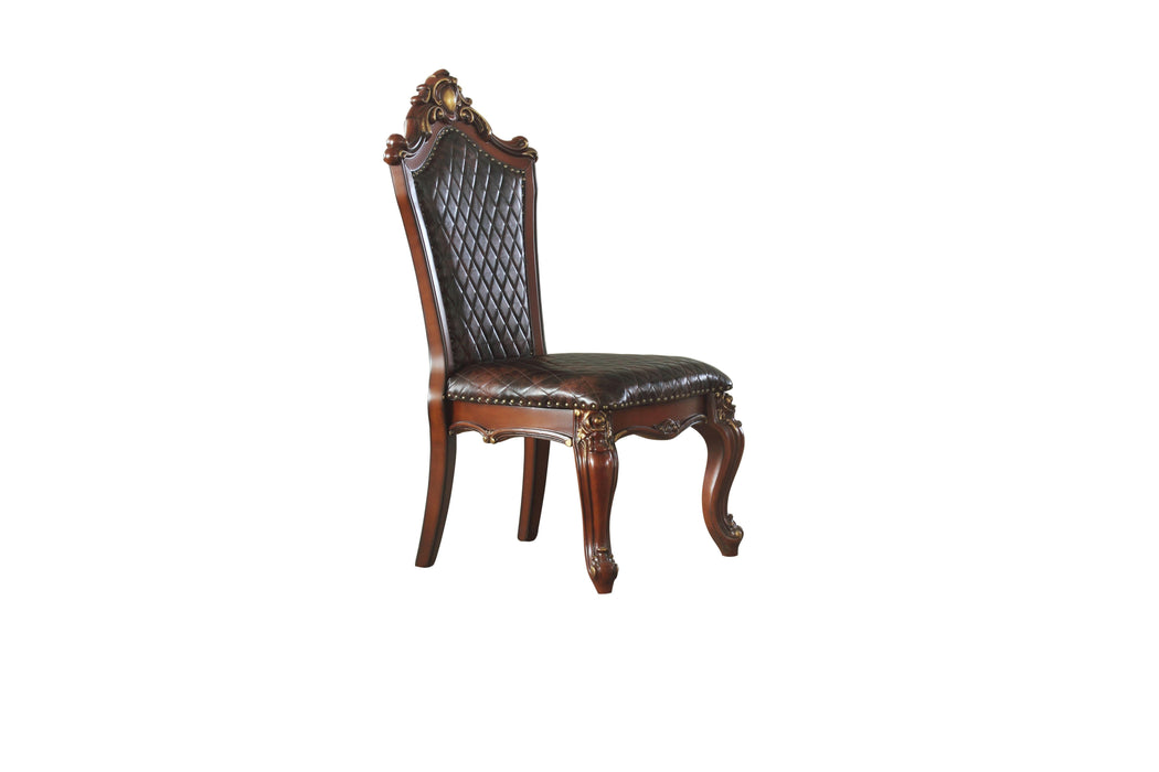 Picardy Cherry Oak & PU Side Chair - Olympia Furniture (Saint George, Utah)