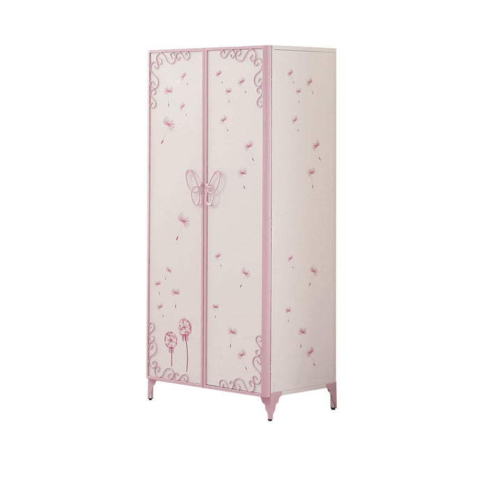 Priya II White & Light Purple Armoire - Olympia Furniture (Saint George, Utah)