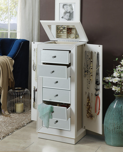 Talor White Jewelry Armoire - Olympia Furniture (Saint George, Utah)