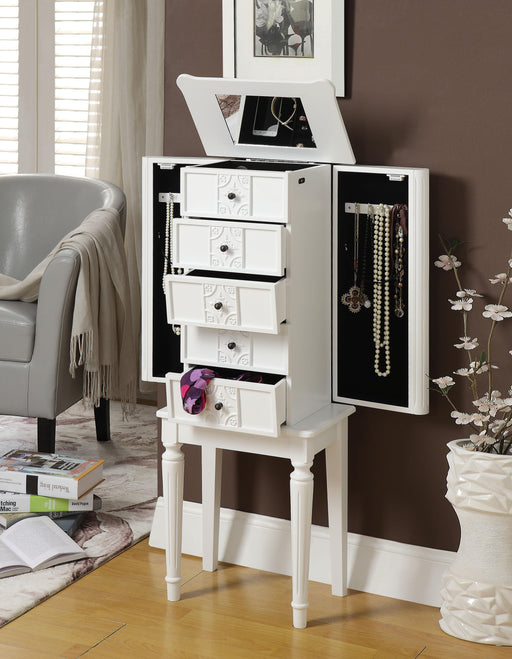 Tammy White Jewelry Armoire - Olympia Furniture (Saint George, Utah)