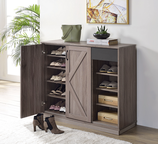 Toski Rustic Gray Oak Cabinet - Olympia Furniture (Saint George, Utah)
