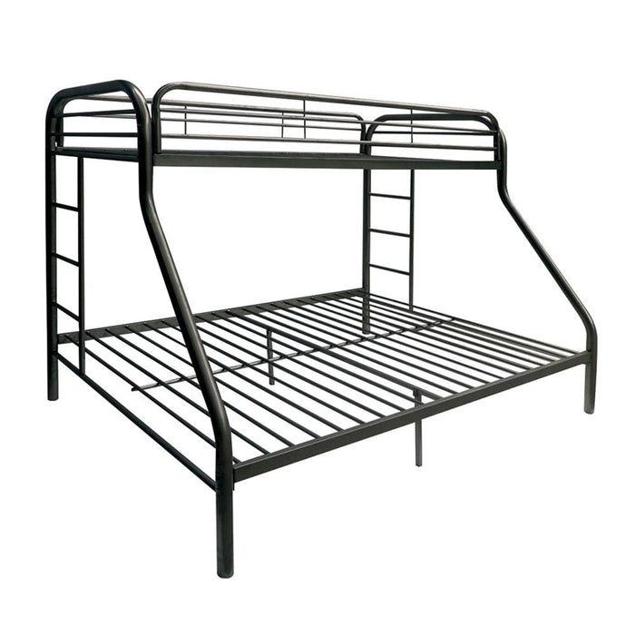 Tritan Black Bunk Bed (Twin/Full) - Olympia Furniture (Saint George, Utah)