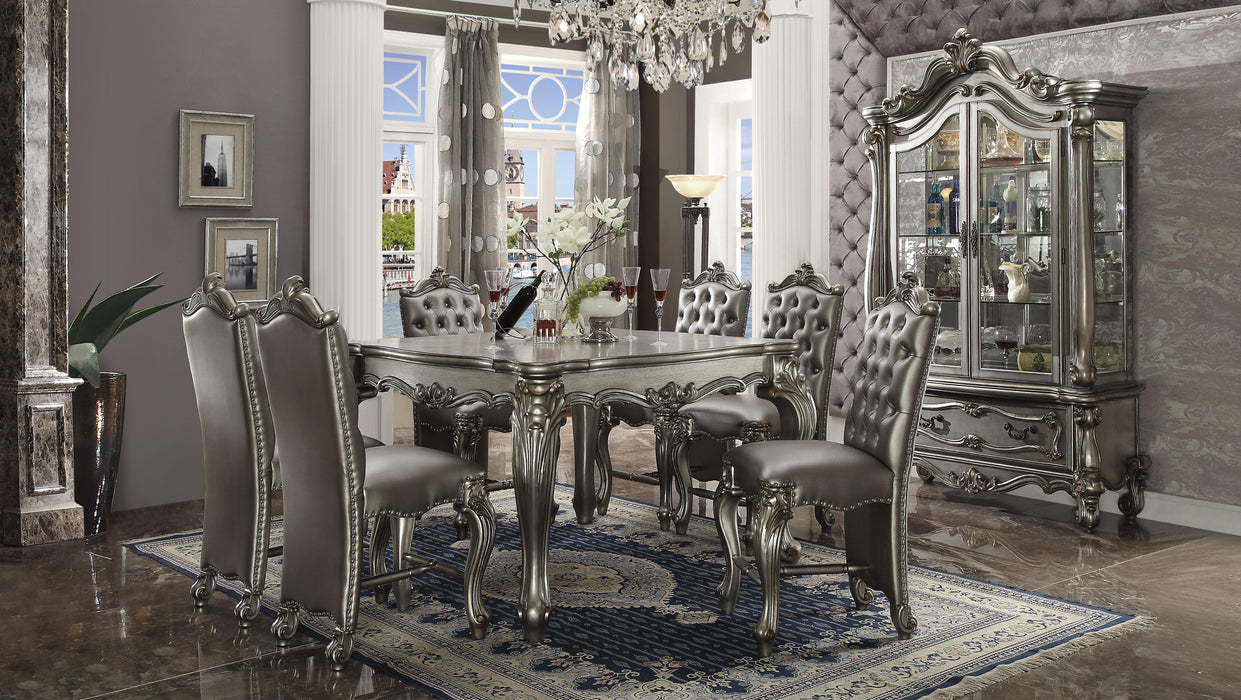 Versailles Antique Platinum Counter Height Table - Olympia Furniture (Saint George, Utah)