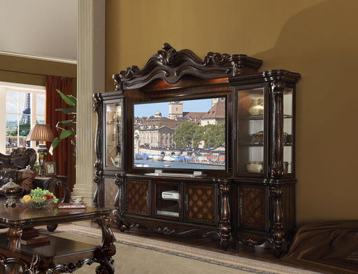 Versailles Cherry Oak Entertainment Center (Side Piers & Bridge) - Olympia Furniture (Saint George, Utah)