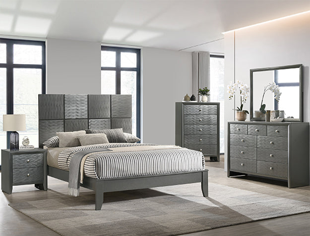 DENKER DRESSER GUN METAL - Olympia Furniture (Saint George, Utah)