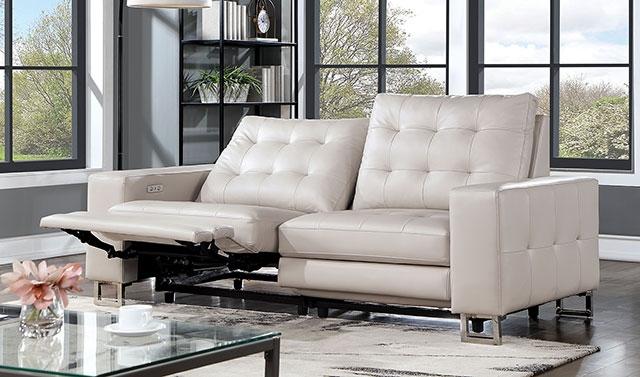 ABBERTON Power Loveseat, Beige - Olympia Furniture (Saint George, Utah)