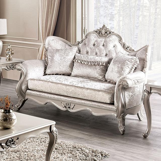 Acapulco White & Espresso Loveseat - Olympia Furniture (Saint George, Utah)