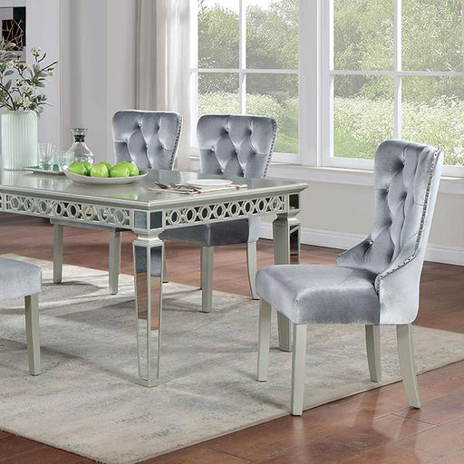 ADALIA Dining Table, Silver - Olympia Furniture (Saint George, Utah)
