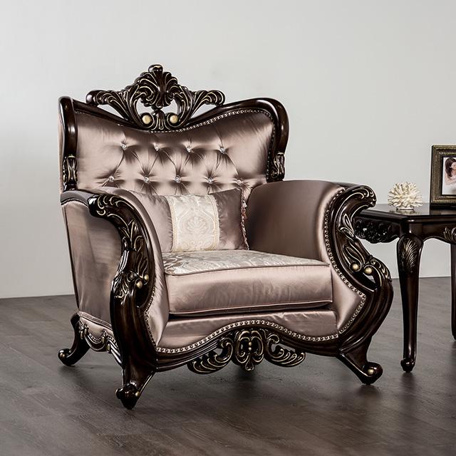 Albacete Chair Cherry & Campage - Olympia Furniture (Saint George, Utah)