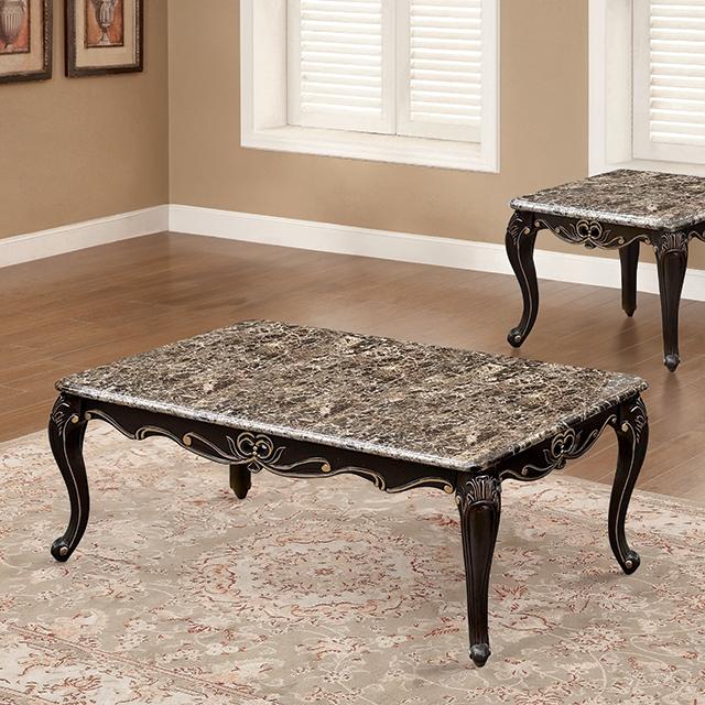 Albacete Coffee Table Walnut & Campage - Olympia Furniture (Saint George, Utah)