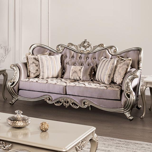 Albacete Sofa Campage & Walnut - Olympia Furniture (Saint George, Utah)