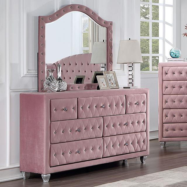 ZOHAR Dresser, Pink - Olympia Furniture (Saint George, Utah)