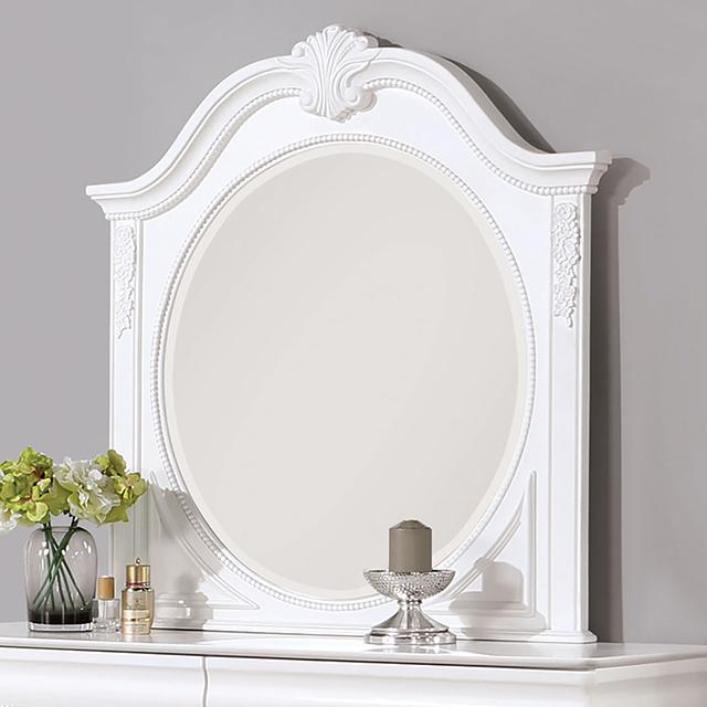 ALECIA Mirror, White - Olympia Furniture (Saint George, Utah)
