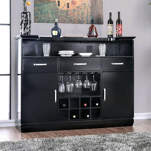 Alena Black Bar Table w/ LED Touch Light & Mirror - Olympia Furniture (Saint George, Utah)