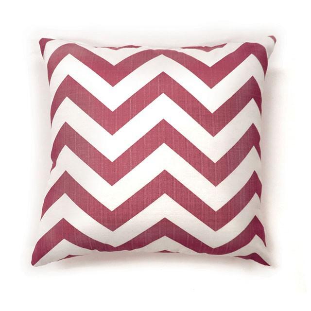 Zoe Red Chevron 18" X 18" Pillow, Red Chevron (2/CTN) - Olympia Furniture (Saint George, Utah)