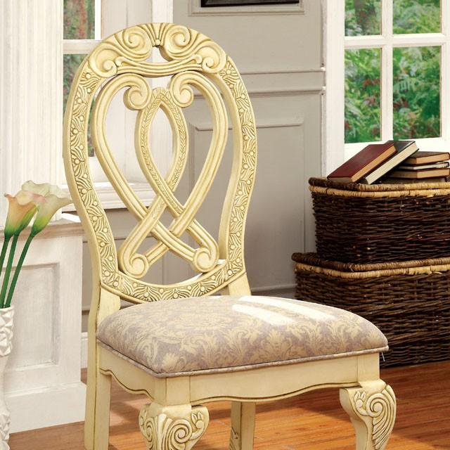 WYNDMERE Vintage White Side Chair (2/CTN) - Olympia Furniture (Saint George, Utah)