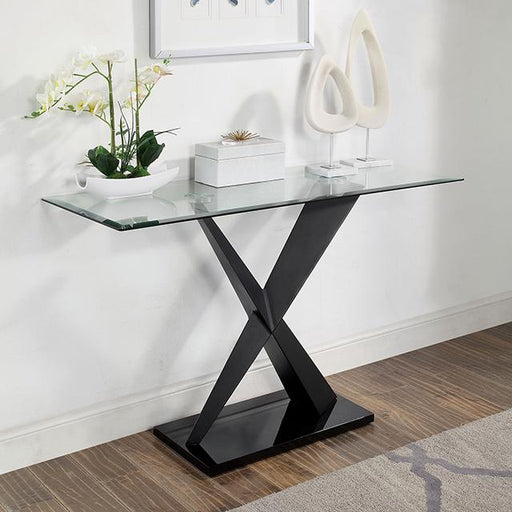 XANTHUS Sofa Table, Black - Olympia Furniture (Saint George, Utah)