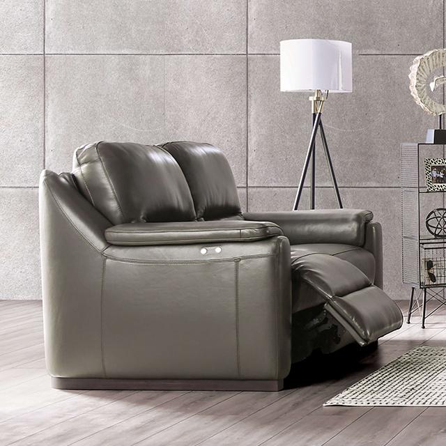 ALTAMURA Power Loveseat, Gray & Beige - Olympia Furniture (Saint George, Utah)