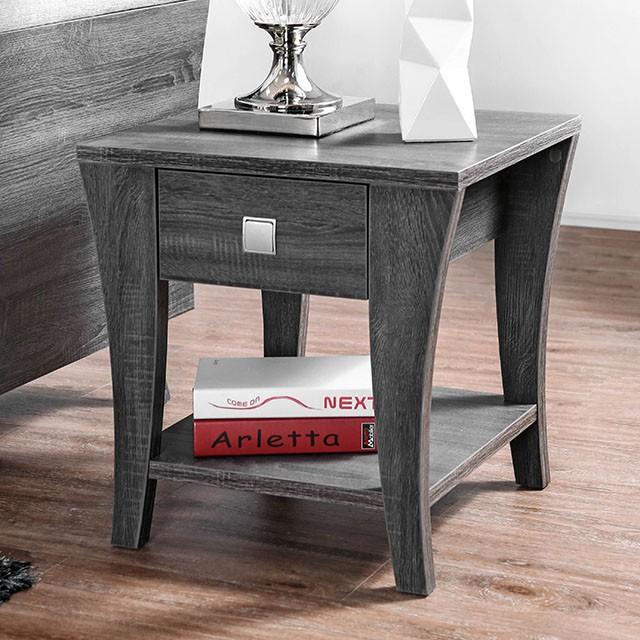 Amity Gray End Table - Olympia Furniture (Saint George, Utah)