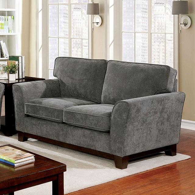 Caldicot Gray Love Seat - Olympia Furniture (Saint George, Utah)