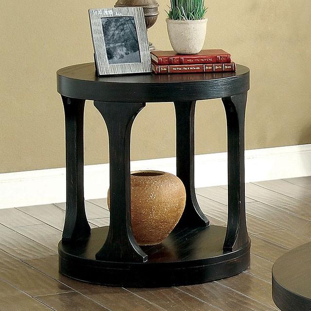 Carrie Antique Black End Table - Olympia Furniture (Saint George, Utah)