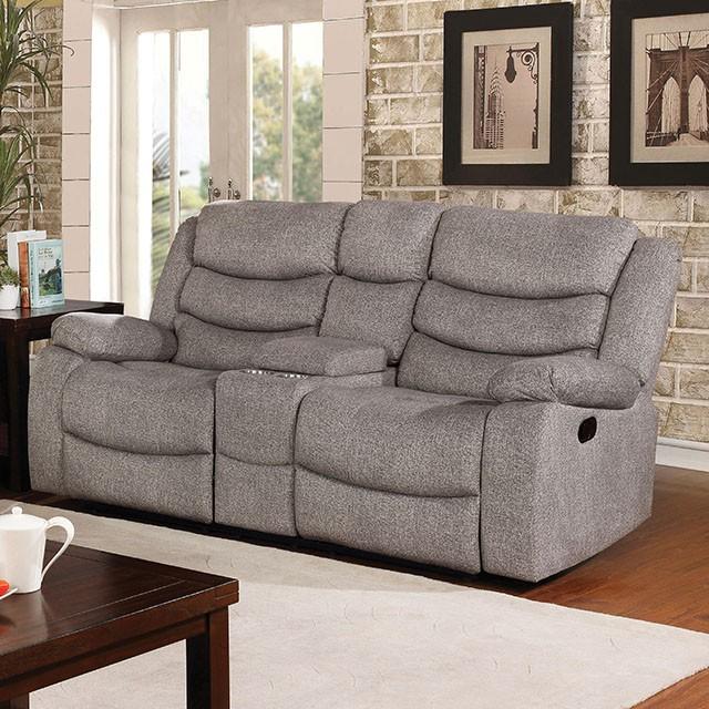 Castleford Light Gray Console Love Seat - Olympia Furniture (Saint George, Utah)