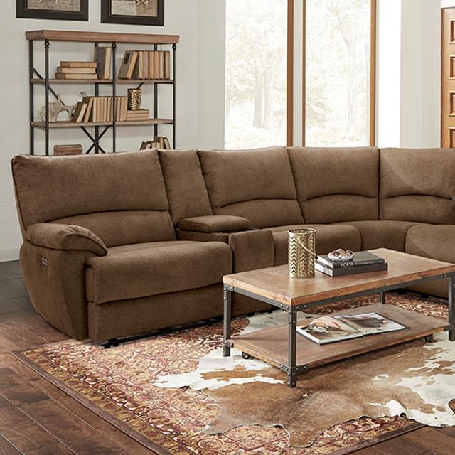 CERELIA Power Sectional, Brown - Olympia Furniture (Saint George, Utah)