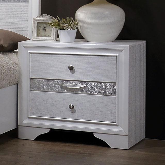 Chrissy White Night Stand - Olympia Furniture (Saint George, Utah)