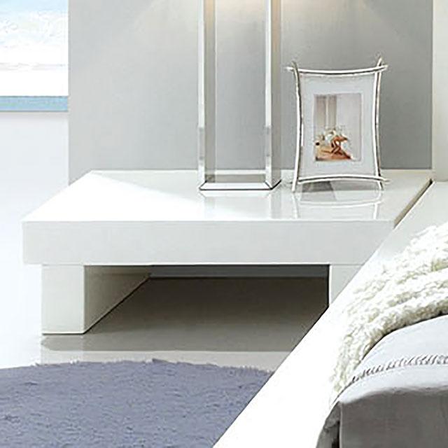Christie Glossy White Night Stand - Olympia Furniture (Saint George, Utah)