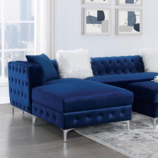 CIABATTONI Sectional, Navy - Olympia Furniture (Saint George, Utah)