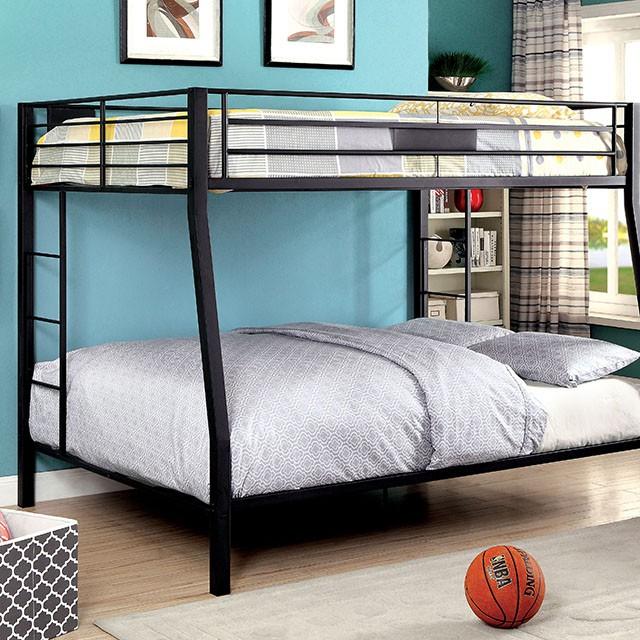CLAREN Black Full/Queen Bunk Bed - Olympia Furniture (Saint George, Utah)