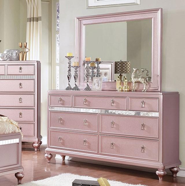 Ariston Rose Gold Dresser - Olympia Furniture (Saint George, Utah)