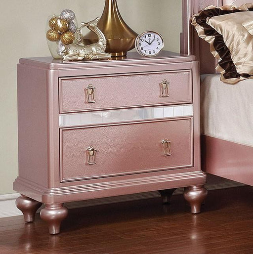 Ariston Rose Gold Night Stand - Olympia Furniture (Saint George, Utah)
