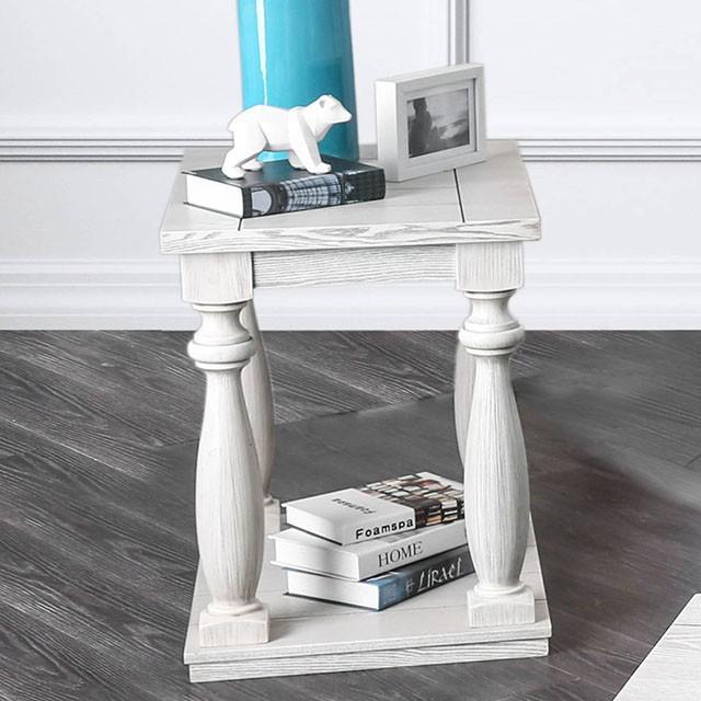 Arlington Antique White End Table - Olympia Furniture (Saint George, Utah)