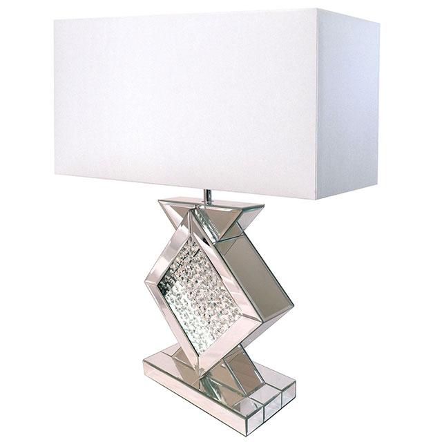 DESMA Table Lamp, Champagne/White - Olympia Furniture (Saint George, Utah)