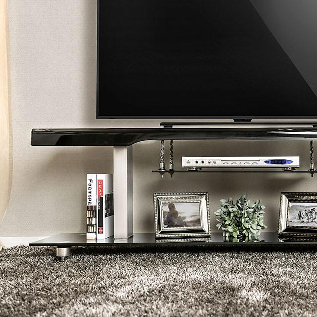 Dietrich Black 60" TV Console - Olympia Furniture (Saint George, Utah)