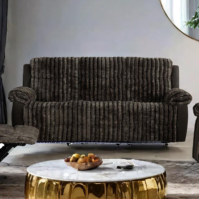 Dionysus Manual Reclining Sofa Brown - Olympia Furniture (Saint George, Utah)