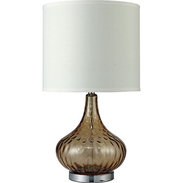 Donna Amber 15"H Glass Amber Table Lamp - Olympia Furniture (Saint George, Utah)