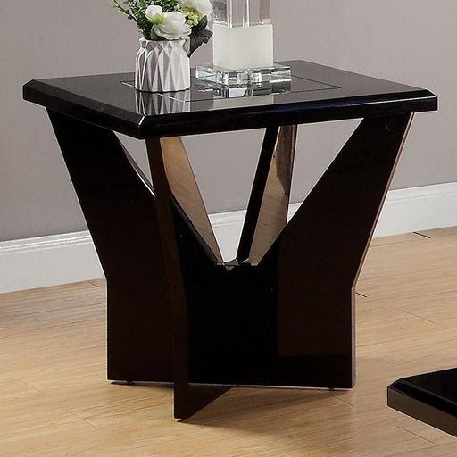 DUBENDORF End Table, Black - Olympia Furniture (Saint George, Utah)