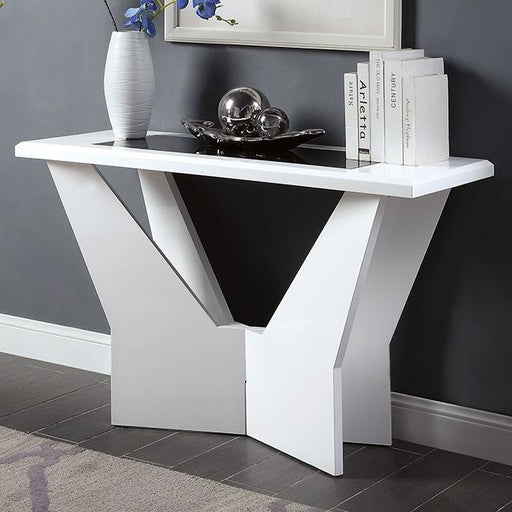 DUBENDORF Sofa Table, White - Olympia Furniture (Saint George, Utah)