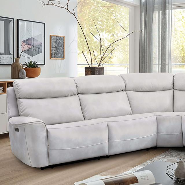 EDMONDUS Power Sectional, Light Taupe - Olympia Furniture (Saint George, Utah)
