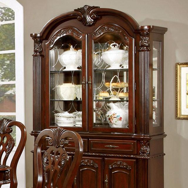 ELANA Brown Cherry Hutch & Buffet, Cherry - Olympia Furniture (Saint George, Utah)