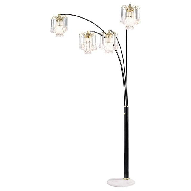 Elouise Black/Gold Arch Lamp - Olympia Furniture (Saint George, Utah)