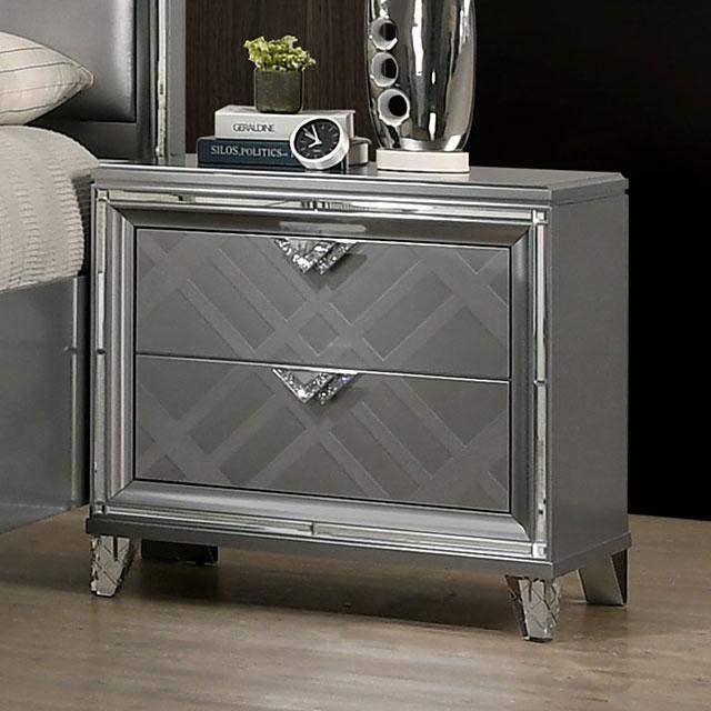EMMELINE Night Stand w/ USB Outlet - Olympia Furniture (Saint George, Utah)