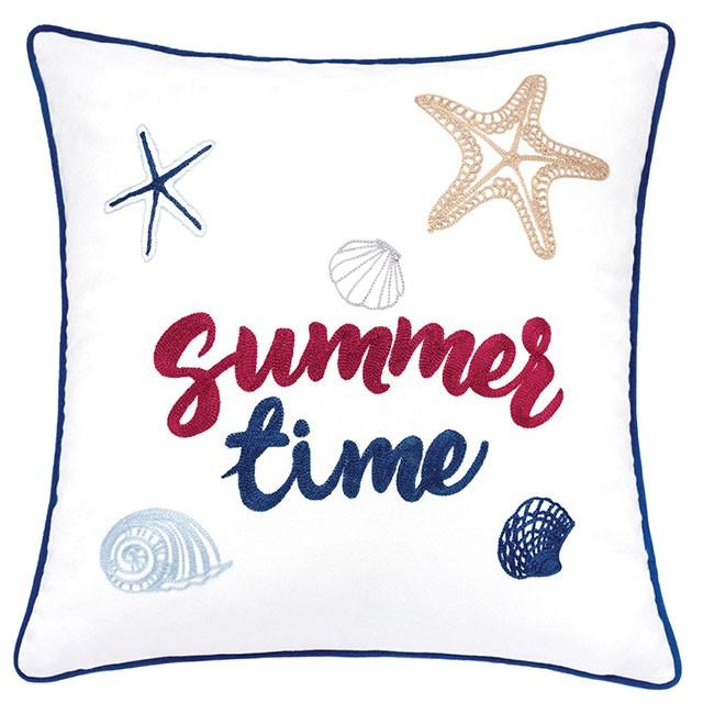 Emmie White 20" X 20" Pillow, Summer Time - Olympia Furniture (Saint George, Utah)