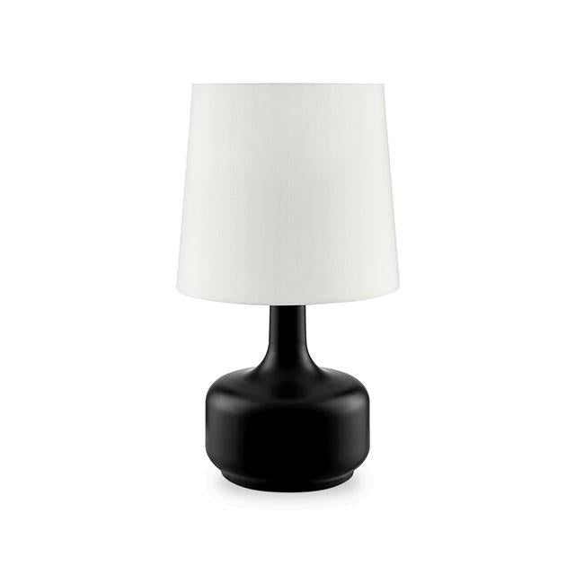 Farah Black 17"H Matte Black Table Lamp - Olympia Furniture (Saint George, Utah)