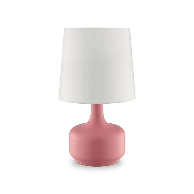 Farah Pink 17"H Matte Pink Table Lamp - Olympia Furniture (Saint George, Utah)