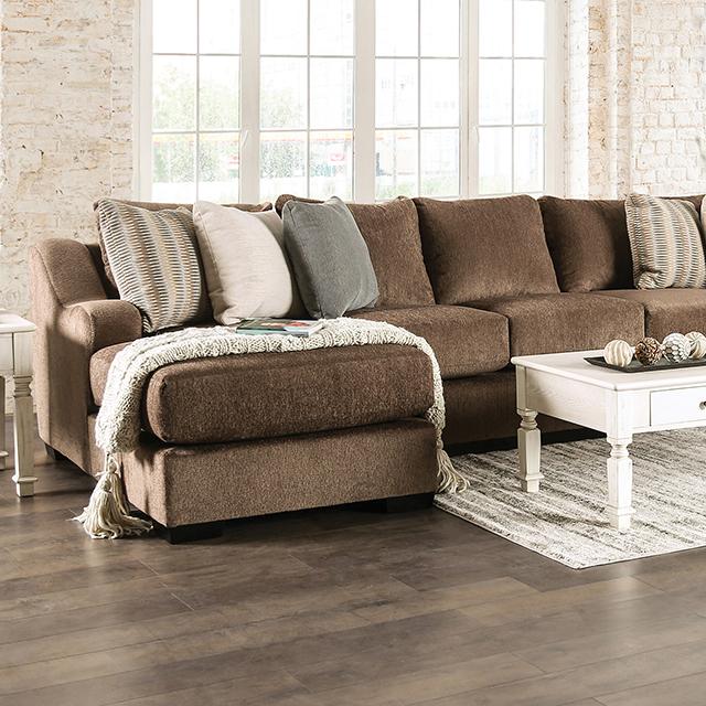 FARRINGDON Sectional, Brown - Olympia Furniture (Saint George, Utah)