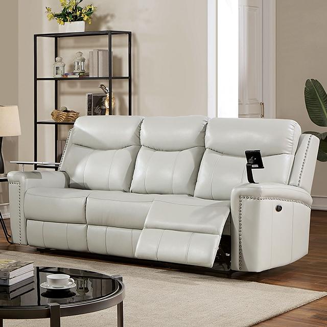 FLORINE Power Sofa, Light Gray - Olympia Furniture (Saint George, Utah)