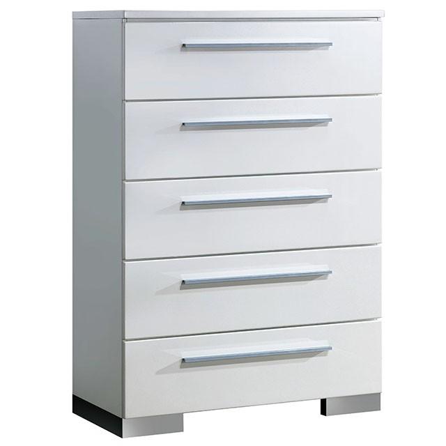 CLEMENTINE Glossy White Chest - Olympia Furniture (Saint George, Utah)